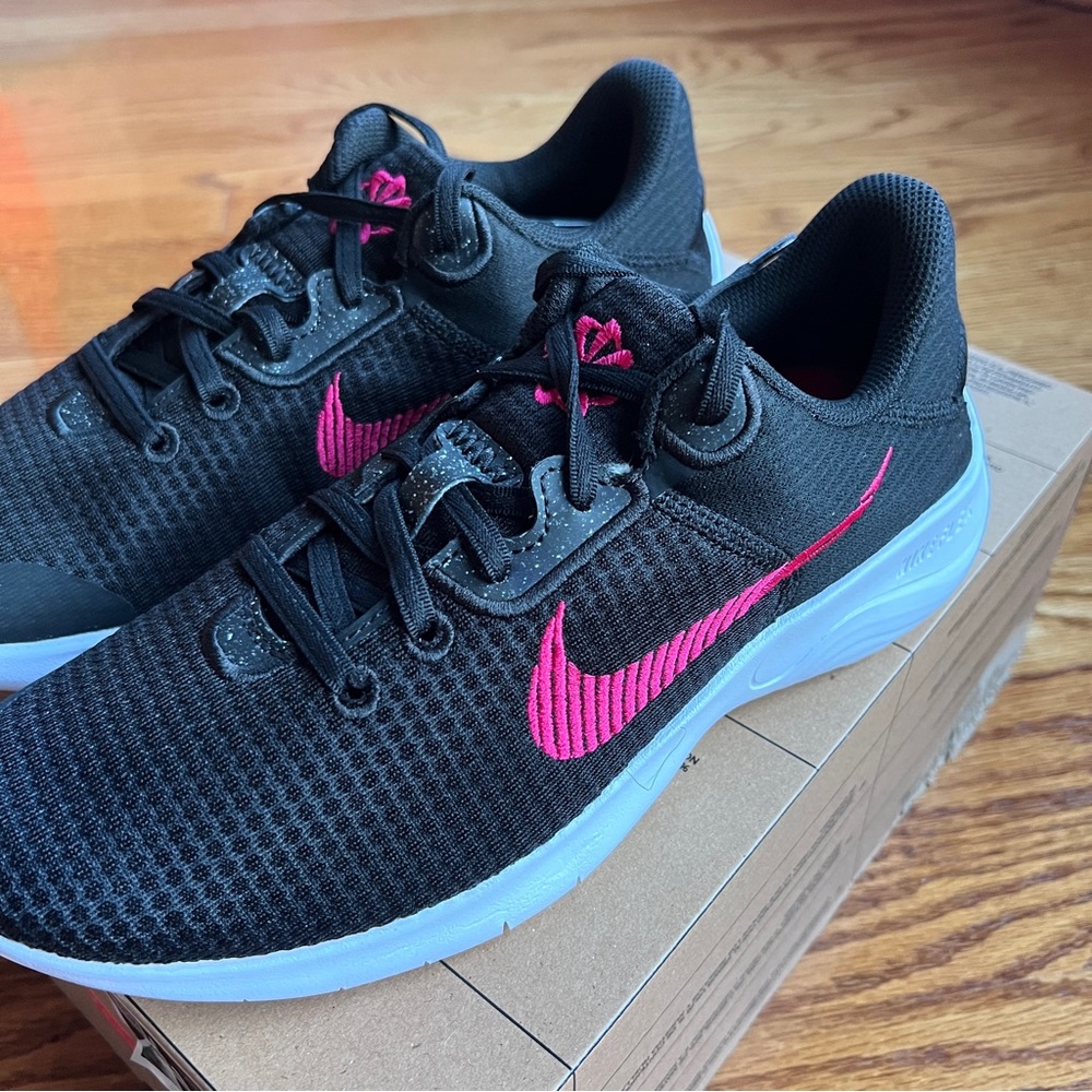 Nike womans Flex Experience Runner 11 NN style DD9283003 Black / Rush Pink White - Picture 8 of 14
